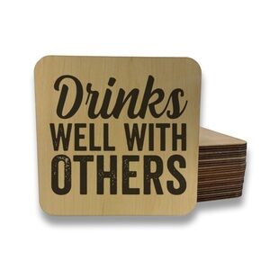 Drinks Well With Others Magnet/Drink Coaster
